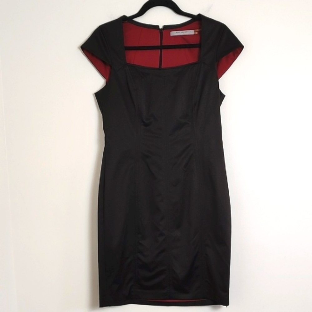 Marc New York Elegant Black Cap Sleeve Cocktail Dress/Size 8